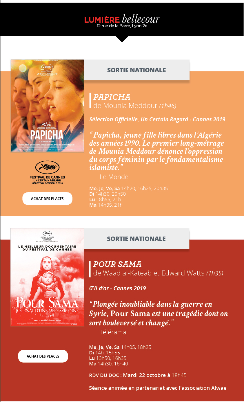 Programme du 9 au 15 octobre 2019
