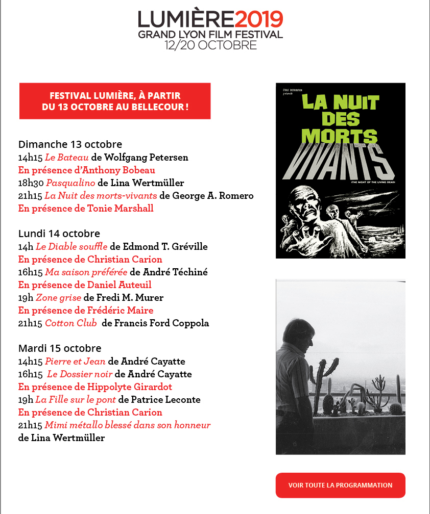Programme du 9 au 15 octobre 2019