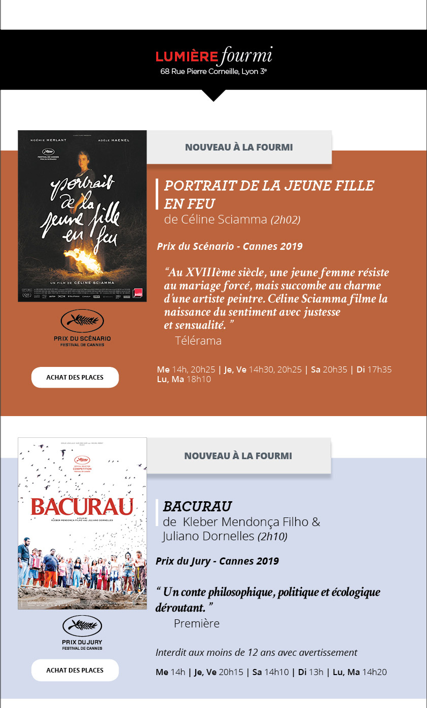 Programme du 9 au 15 octobre 2019