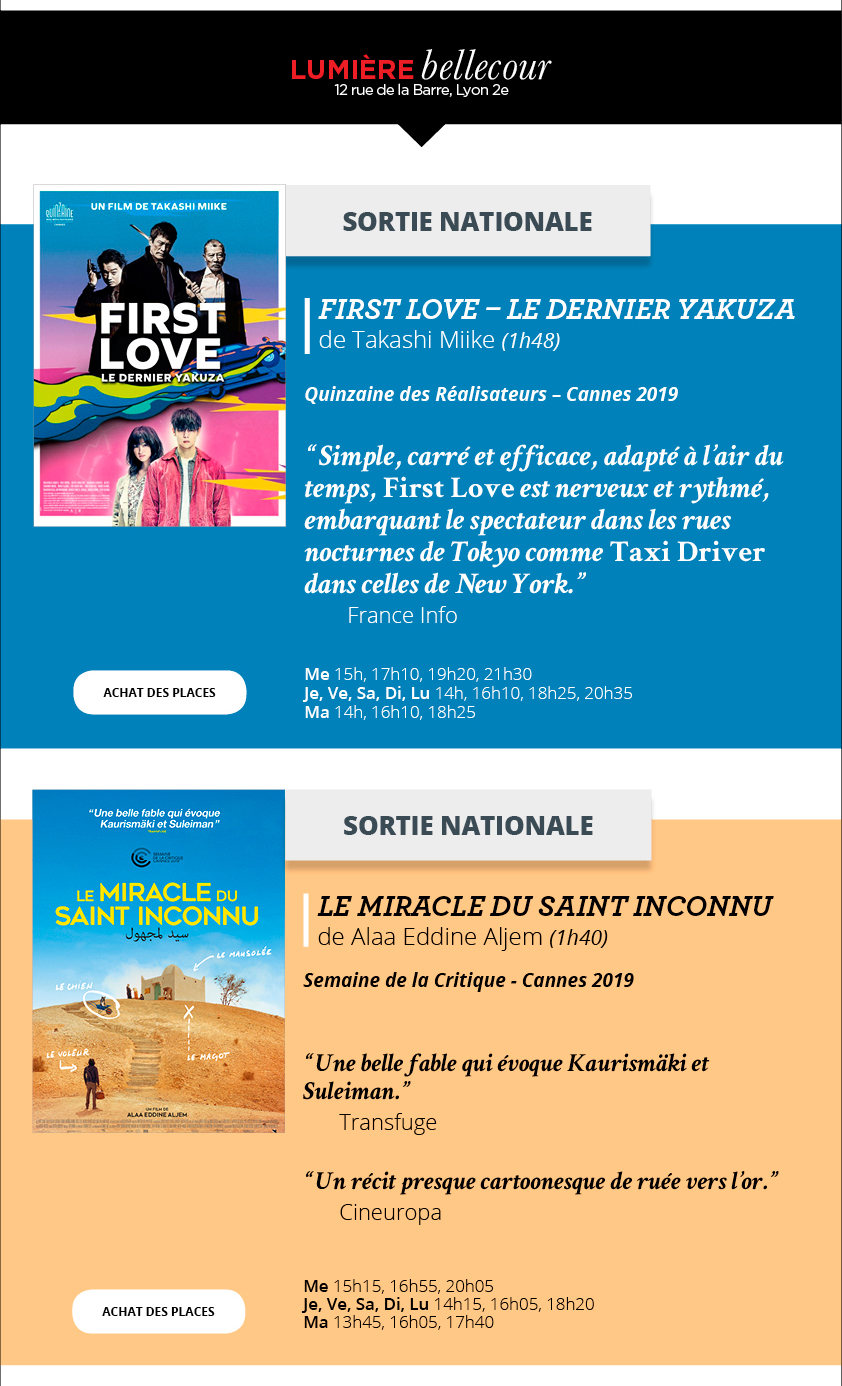 Programme du 1er au 7 janvier 2020