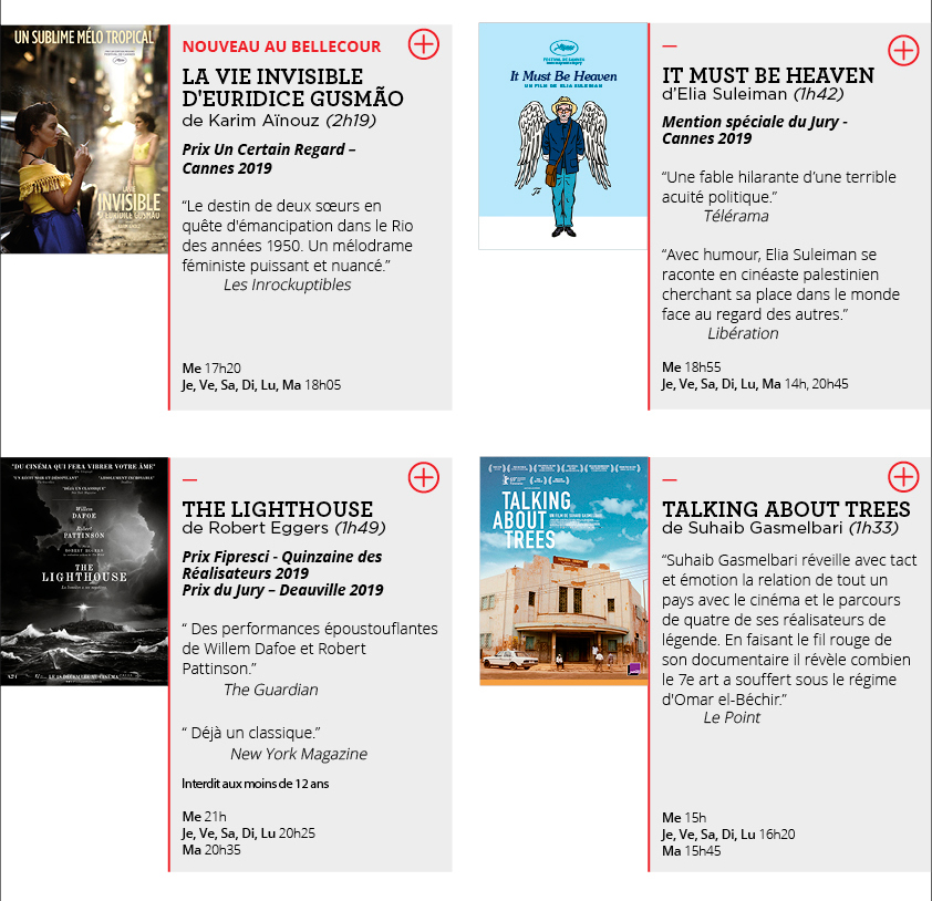 Programme du 1er au 7 janvier 2020
