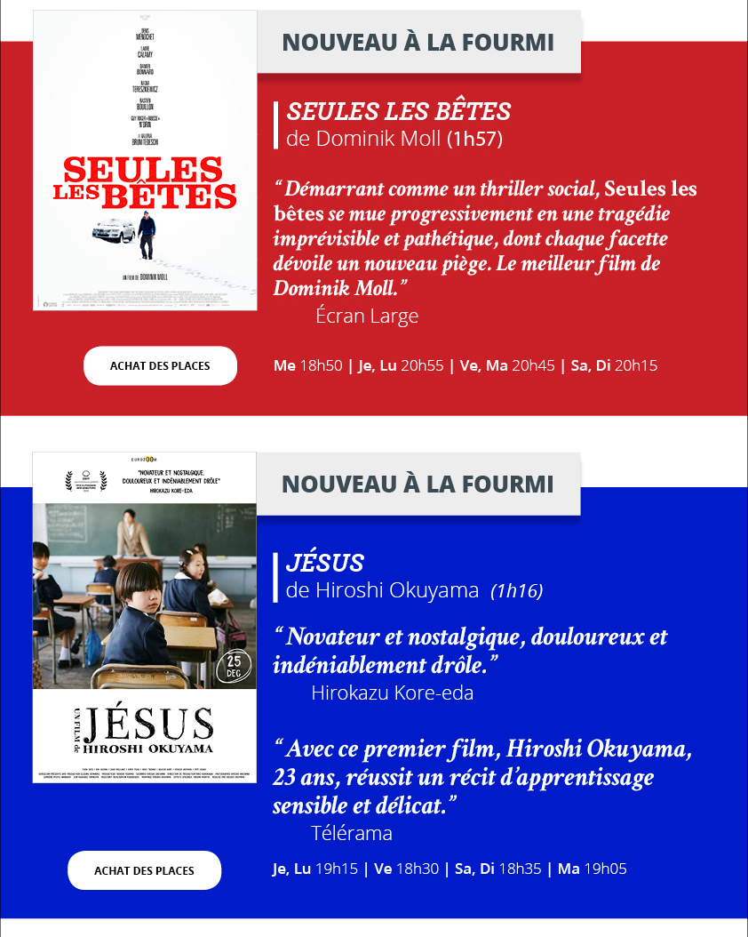 Programme du 1er au 7 janvier 2020