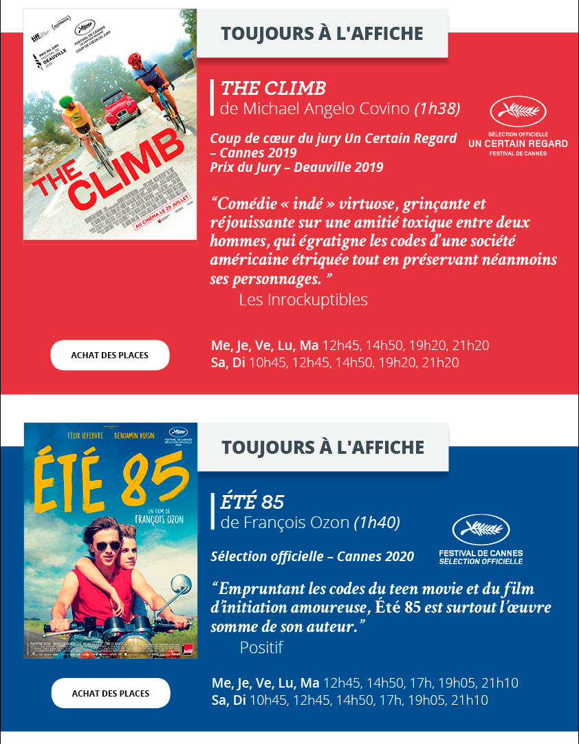 Programme du 5 au 11 aot 2020
