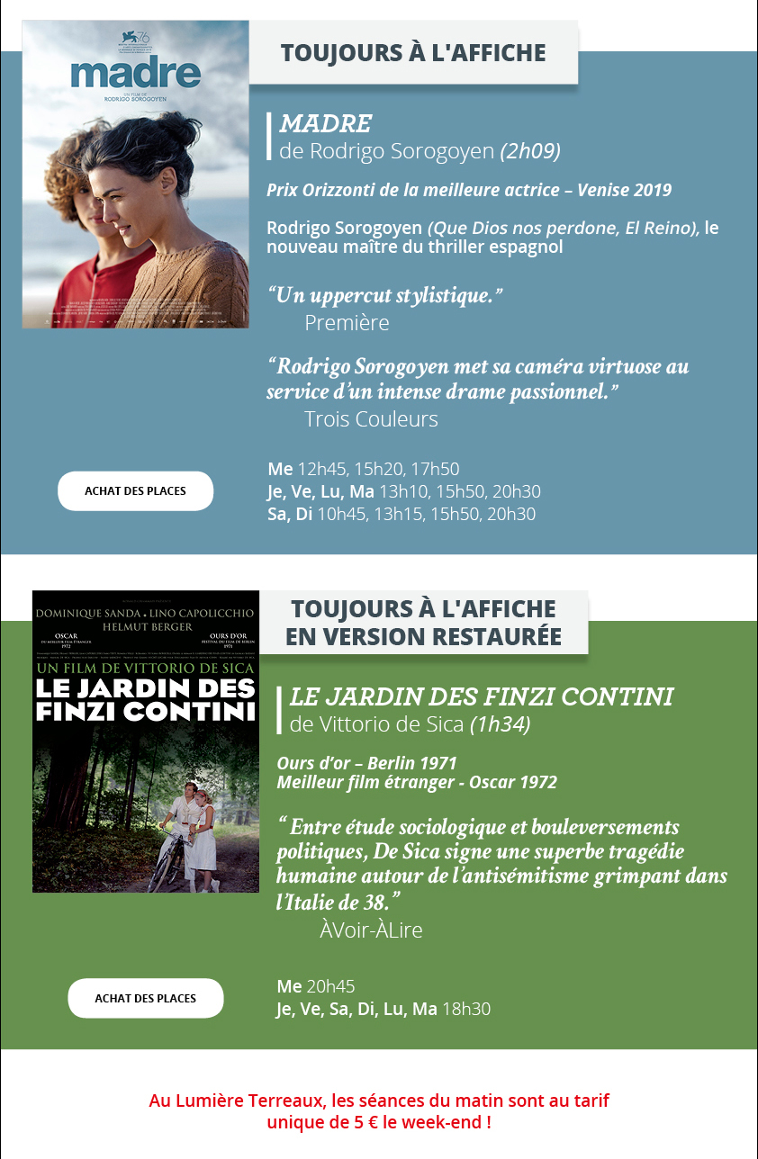 Programme du 5 au 11 aot 2020
