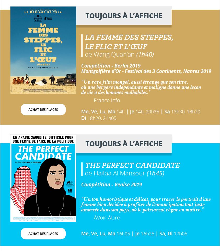 Programme du 23 au 29 septembre 2020