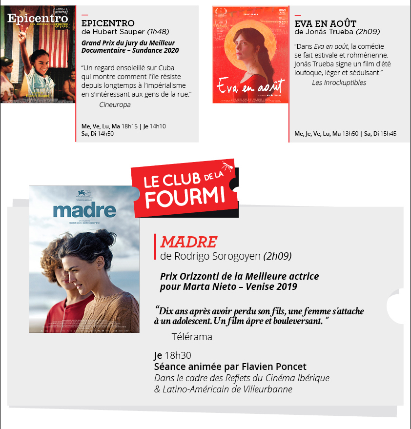 Programme du 23 au 29 septembre 2020