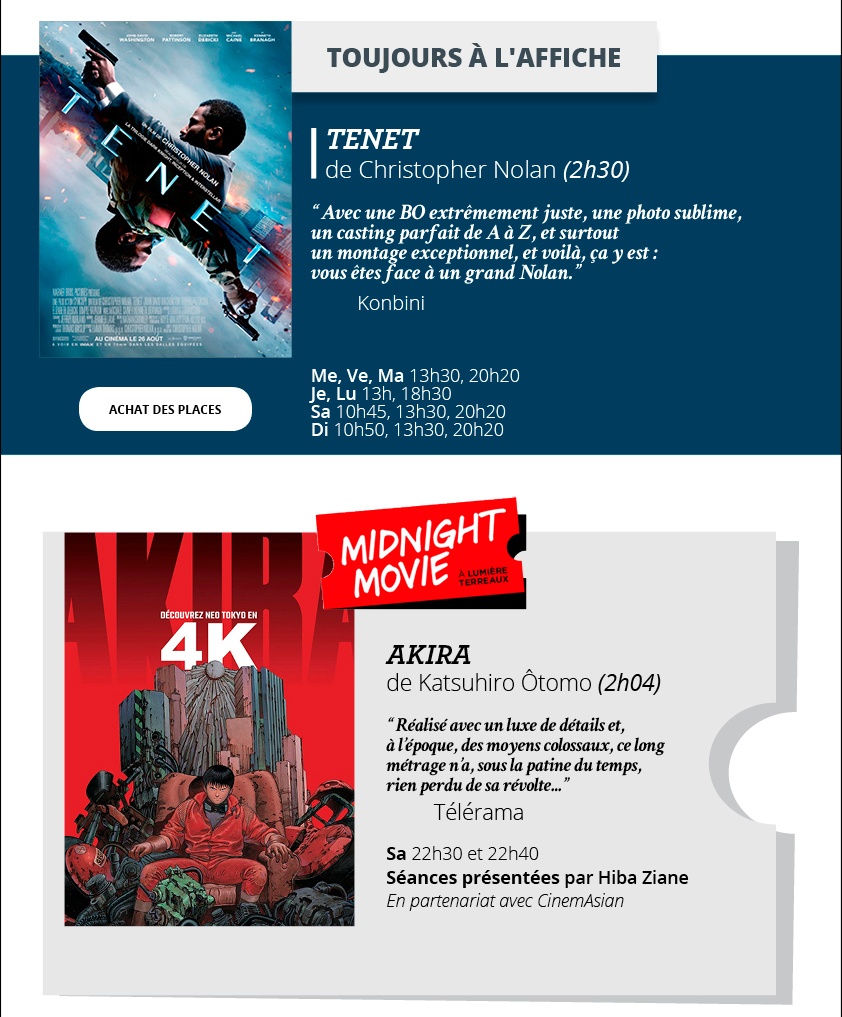 Programme du 23 au 29 septembre 2020