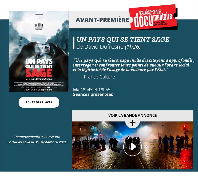 Programme du 23 au 29 septembre 2020