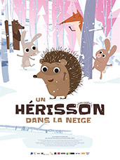 Un Herisson Dans La Neige Affiche Un Herisson Dans La Neige Affiche